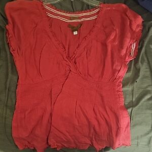 Old Navy Scarlet Wrap Blouse